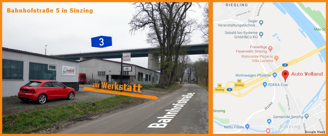 Map Anfahrt Auto Volland